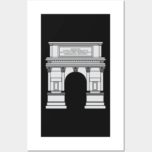 Arch of Titus (silver) Posters and Art